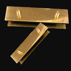 Brass end tips for ladies coat belt